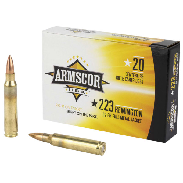 Armscor Range Rifle Ammo 223 Rem. 62 gr. FMJ 20 rd.