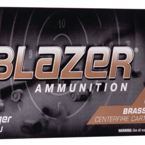 CCI Blazer Brass Pistol Ammo 9mm Luger 124 gr. FMJ Round Nose 50 rd.